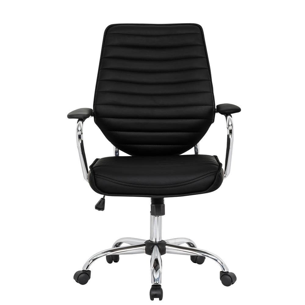 Winchester Home Leather Office Chair - Black - Ethereal Company