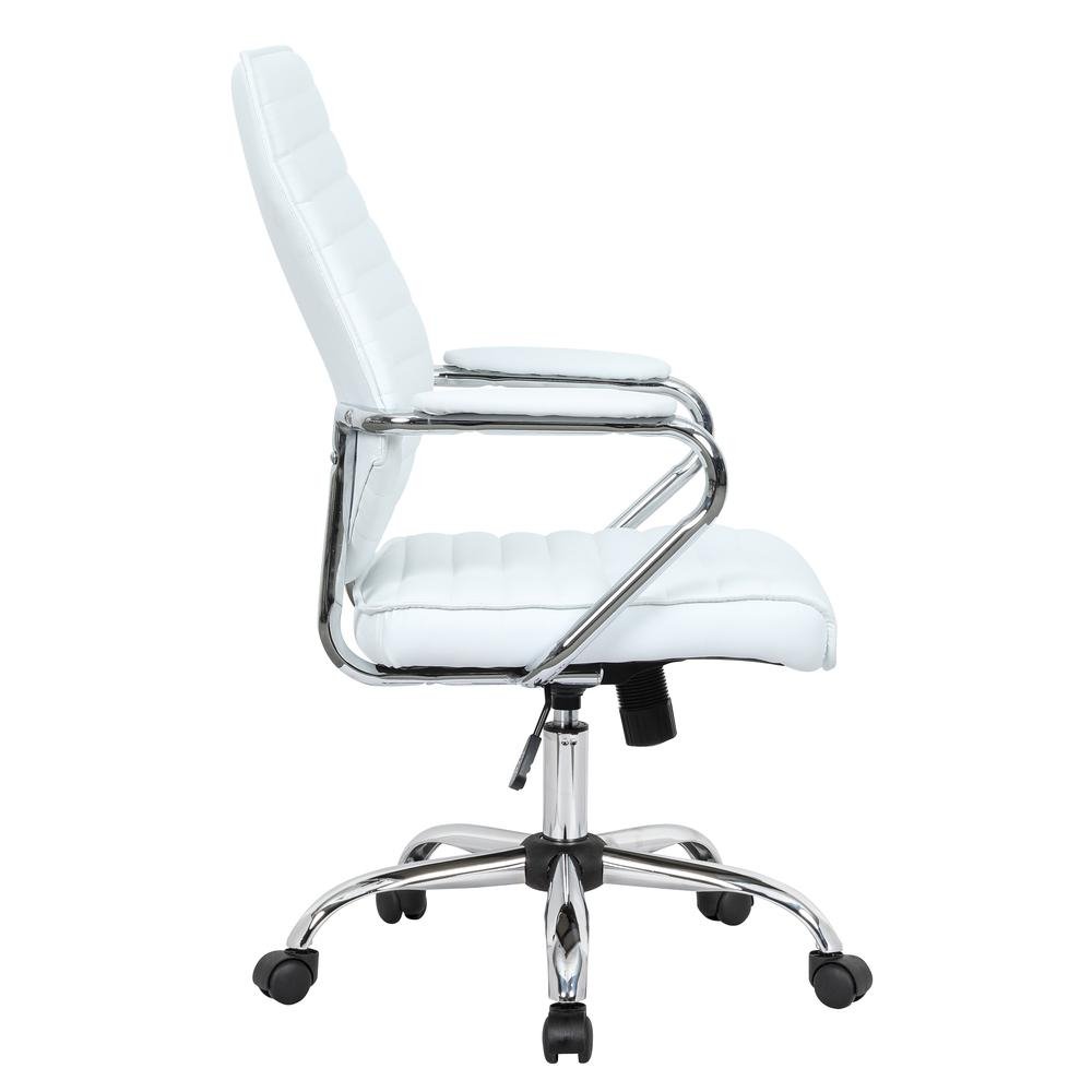 Winchester Home Leather Office Chair - White - Ethereal Company