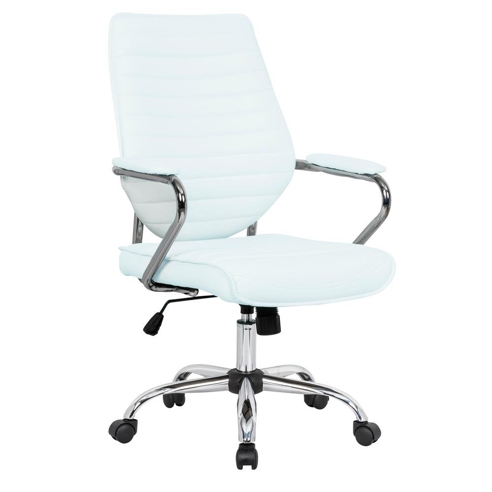 Winchester Home Leather Office Chair - White - Ethereal Company