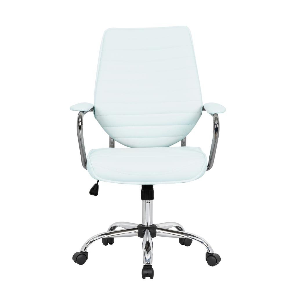 Winchester Home Leather Office Chair - White - Ethereal Company