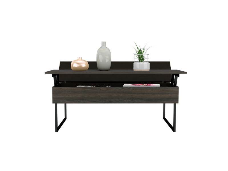 Wuzz Lift Top Coffee Table - Carbon Espresso / Black Wengue Finish - Ethereal Company