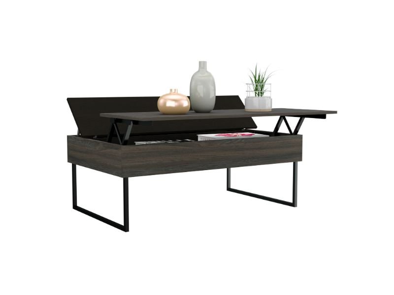 Wuzz Lift Top Coffee Table - Carbon Espresso / Black Wengue Finish - Ethereal Company